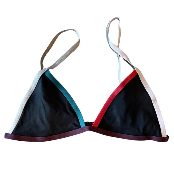 TAVIK Bikini Set Jett Top Jayden Bottom ColorBlock Black Swim Large NWT - Picture 12 of 14